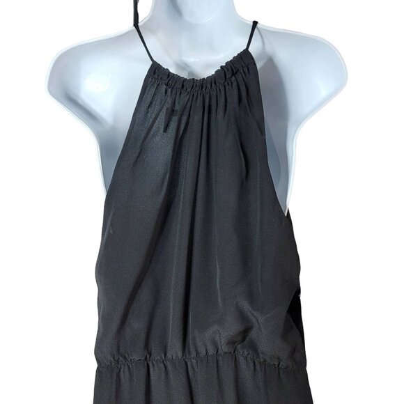 Gwen Stefani L.A.M.B. Silk Cocktail Dress Black Size 2 Sleeveless Pockets NWT - Picture 5 of 8
